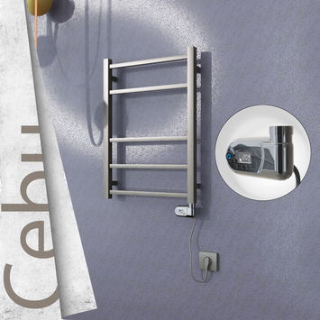 - Cebu Electric Towel Warmer 500x705 Satine Finish (Thesis Thermostat) 200 W  - Cebu Electric Towel Warmer 500x705 Satine Finish (Thesis Thermostat) 200 W