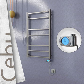  - Cebu Electric Towel Warmer 600x1050 Satine Finish. (Musa Thermostat) 200 W