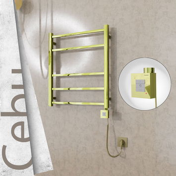 - Cebu Electric Towel Warmer 600x705 Gold Ktx1 200 W (Spiral Cable)  - Cebu Electric Towel Warmer 600x705 Gold Ktx1 200 W (Spiral Cable)