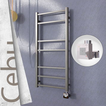  - Cebu Electric Towel Warmer 500x1050 Satine Finish Ktx1 200 W