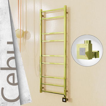  - Cebu Electric Towel Warmer 500x1395 Gold Ktx1 200 W