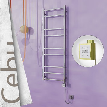 Radiva - Cebu Electric Towel Warmer 500x1395 Gold Ktx3 200 W (Spiral Cable)