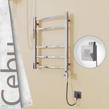 - Cebu Sèche Serviettes Electrique 500x705 Finition de polissage Ktx1 200 Watt Câble en spirale  - Cebu Sèche Serviettes Electrique 500x705 Finition de polissage Ktx1 200 Watt Câble en spirale