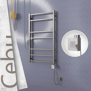  - Cebu Sèche Serviettes Electrique 600x1050 Finition peinture satiné Ktx1 200 Watt Câble en spirale