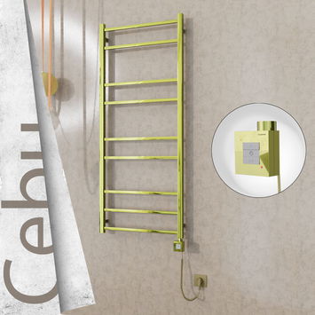  - Cebu Electric Towel Warmer 600x1395 Gold Ktx1 200 W (Spiral Cable)
