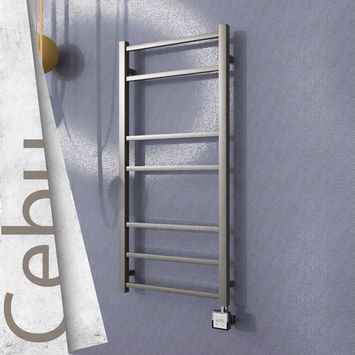 - Cebu Sèche Serviettes Electrique 500x1050 Finition peinture satiné Ktx3 200 W  - Cebu Sèche Serviettes Electrique 500x1050 Finition peinture satiné Ktx3 200 W