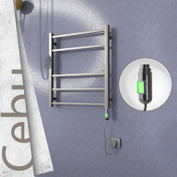 - Cebu Sèche Serviettes Electrique 600x705 Finition peinture satiné (On/Off) 200 W  - Cebu Sèche Serviettes Electrique 600x705 Finition peinture satiné (On/Off) 200 W