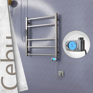 - Cebu Sèche Serviettes Electrique 600x705 Finition peinture satiné (Thermostat Musa) 200 W  - Cebu Sèche Serviettes Electrique 600x705 Finition peinture satiné (Thermostat Musa) 200 W