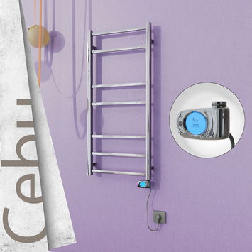 - Cebu Stainless Steel Electric Towel Warmer 500x1050 Polished Finish (Musa Thermostat) 200 W  - Cebu Stainless Steel Electric Towel Warmer 500x1050 Polished Finish (Musa Thermostat) 200 W