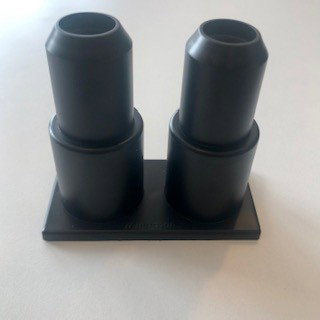 Radiva - Pipe Sleeve Double with Spring Aluminum Black