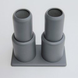 Radiva - Double Radiator Tube Hiding Sleeve Stringed Plastic Anthracite