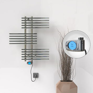 Radiva - FIJI Electric Towel Warmer 650x740 Chrome (Musa Thermostat) 200W Radiva - FIJI Electric Towel Warmer 650x740 Chrome (Musa Thermostat) 200W