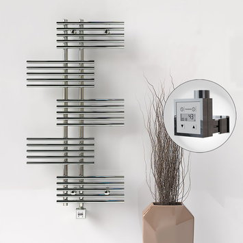 Radiva - Fiji Elektrikli Havlupan 650x1250 Krom (KTX3 Termostat) 300W