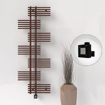  - FIJI Electric Towel Warmer 650x1762 Antique Copper (KTX1 Thermostat) 600W