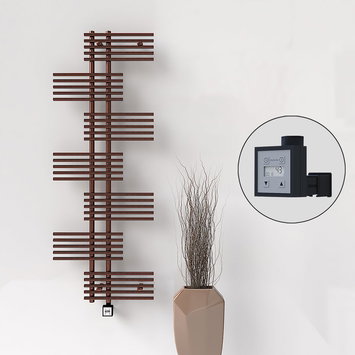 Radiva - Fiji Elektrikli Havlupan 650x1762 Bakır Eskitme (KTX3 Termostat) 600W