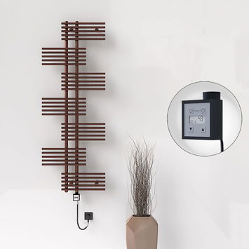  - FIJI Elektrikli Havlupan 650x1762 Bakır Eskitme (KTX3 Termostat) 600W Spiral Kablolu