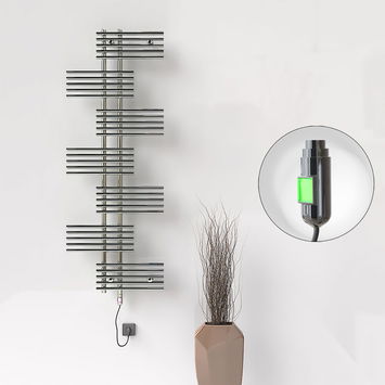 Radiva - Fiji Sèche Serviettes Electrique 600 Watt 650x1762 Chrome (On/Off)