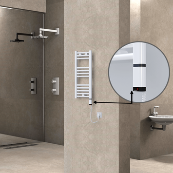 Radiva - HAITI Elektrikli Havlupan 300x700 Düz Beyaz (OneD On/Off ) Sağ 200W Radiva - HAITI Elektrikli Havlupan 300x700 Düz Beyaz (OneD On/Off ) Sağ 200W
