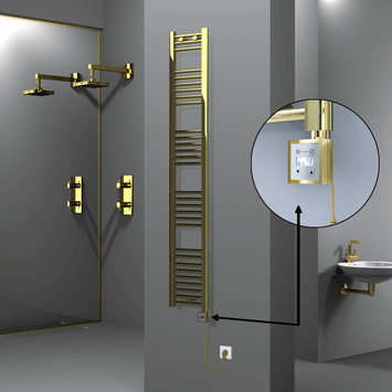 Radiva - Haiti Sèche Serviettes Electrique 300x1800 Or Ktx3 300 Watt Câble en spirale