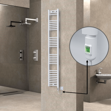 Radiva - Haiti Elektrikli Havlupan 300x1800 Beyaz (On/Off Düğmeli) 600W