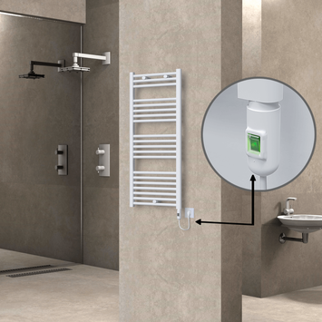 Radiva - Haiti Elektrikli Havlupan 500x1100 Beyaz (On/Off Düğmeli) 600W