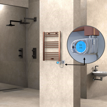 - Haiti Electric Towel Warmer 500x700 Flat Antique Copper Gloss (Musa Thermostat) 200 Watt  - Haiti Electric Towel Warmer 500x700 Flat Antique Copper Gloss (Musa Thermostat) 200 Watt