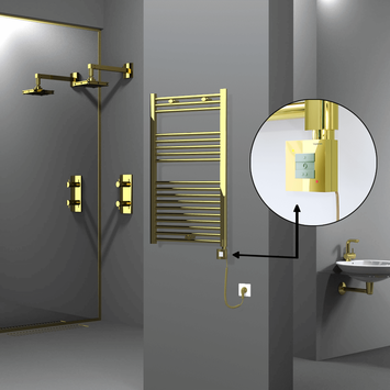 Radiva - HAITI Elektrikli Havlupan 600x1000 Düz Altın (KTX1 Termostat) 300W Spiral Kablolu Radiva - HAITI Elektrikli Havlupan 600x1000 Düz Altın (KTX1 Termostat) 300W Spiral Kablolu