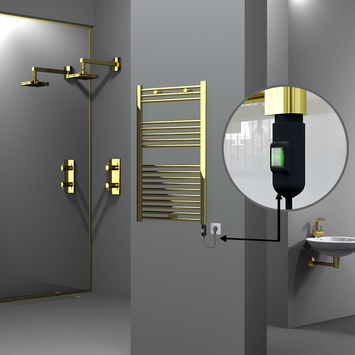 Radiva - HAITI Elektrikli Havlupan 600x1000 Düz Altın (On/Off Düğmeli) 300W Radiva - HAITI Elektrikli Havlupan 600x1000 Düz Altın (On/Off Düğmeli) 300W