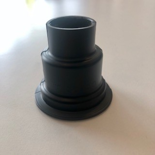 Radiva - Havlupan Boru Gizleme Kılıfı 2 Parçalı Geçmeli Plastik Siyah