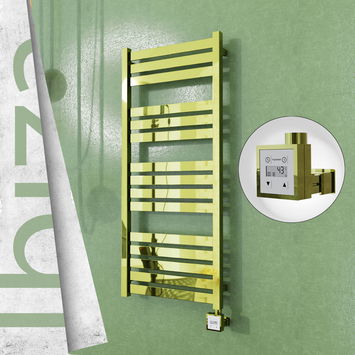 - Ibiza Electric Towel Warmer 500x1165 Gold Ktx3 300 W  - Ibiza Electric Towel Warmer 500x1165 Gold Ktx3 300 W