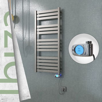  - Ibiza Electric Towel Warmer 500x1165 Satine Finish (Musa Thermostat) 300 W