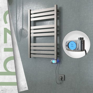  - IBIZA Stainless Steel Towel Warmer 500x780 Satin Polishing (Musa Thermostat) 300W