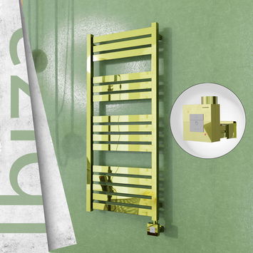 - Ibiza Electric Towel Warmer 500x1165 Gold Ktx1 300 W  - Ibiza Electric Towel Warmer 500x1165 Gold Ktx1 300 W