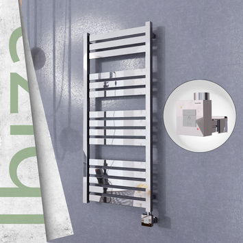  - Ibiza Sèche Serviettes Electrique 500x1165 Finition de polissage Ktx1 300 Watt