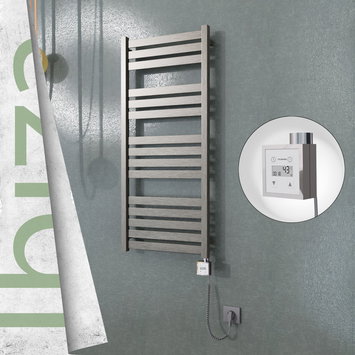 Radiva - Ibiza Elektrikli Havlupan 500x1165 Satine Polisaj (KTX3 Termostat) 300W Spiral Kablolu