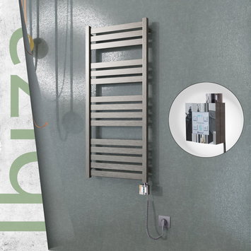 Radiva - Ibiza Elektrikli Havlupan 500x1165 Satine Polisaj (KTX4 Termostat) 300W Spiral Kablolu