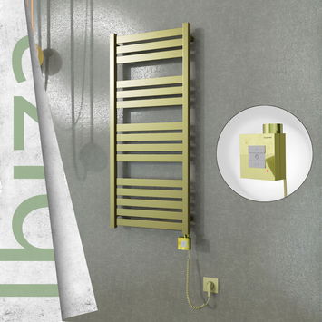  - Ibiza Sèche Serviettes Electrique 500x1165 Finition peinture satiné Ktx1 300 Watt Câble en spirale