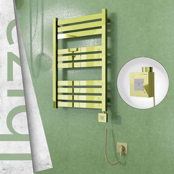  - Ibiza Sèche Serviettes Electrique 500x780 Or Ktx1 200 Watt Câble en spirale