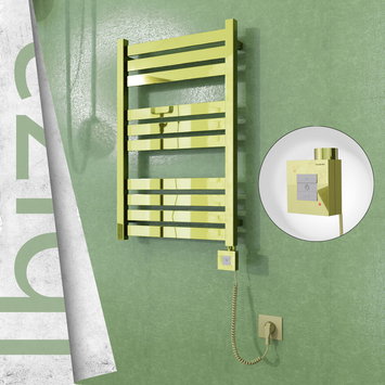 Radiva - Ibiza Sèche Serviettes Electrique 500x780 Or Ktx1 200 Watt Câble en spirale