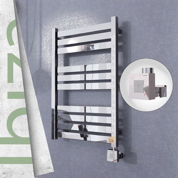  - IBIZA Stainless Steel Towel Warmer 500x780 Polishing (KTX1 Thermostat) 300W