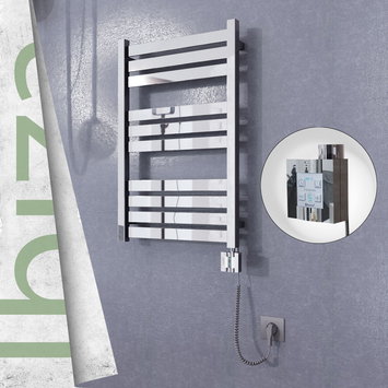 Radiva - IBIZA Paslanmaz Çelik Havlupan 500x780 Ayna Polisaj (KTX4 Termostat) 300W Spiral Kablolu