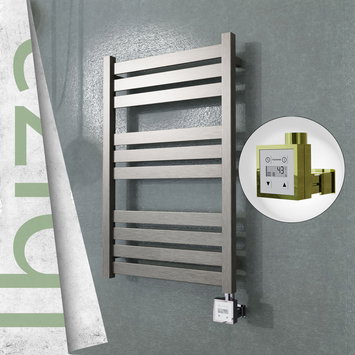 Radiva - IBIZA Paslanmaz Çelik Havlupan 500x780 Satin Polisaj (KTX3 Termostat) 300W