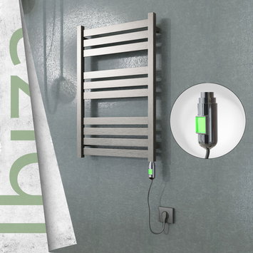 Radiva - IBIZA Paslanmaz Çelik Havlupan 500x780 Satin Polisaj (On/Off Düğmeli) 300W