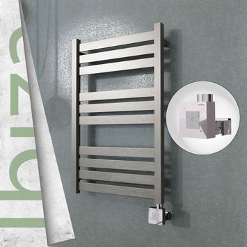  - IBIZA Stainless Steel Towel Warmer 500x780 Satin Polishing (KTX1 Thermostat) 300W