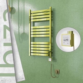 Radiva - Ibiza Elektrikli Havlupan 500x960 Altın Ktx3 300 Watt Spiral Kablolu