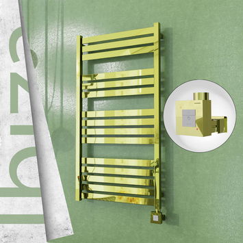  - Ibiza Electric Towel Warmer 600x1165 Gold Ktx1 300 W