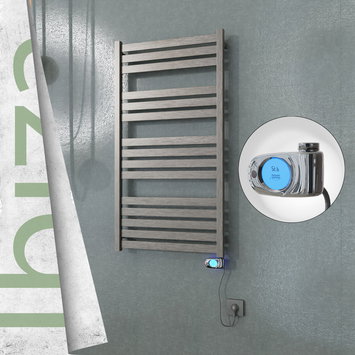 Radiva - Ibiza Elektrikli Havlupan 600x1165 Satine P. (Musa Termostat) 600 Watt