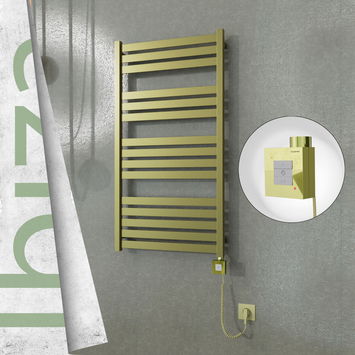 - Ibiza Electric Towel Warmer 600x1165 Satine Finish Ktx1 300 W (Spiral Cable)  - Ibiza Electric Towel Warmer 600x1165 Satine Finish Ktx1 300 W (Spiral Cable)