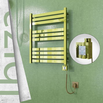  - Ibiza Electric Towel Warmer 600x780 Gold Ktx4 200 W (Spiral Cable)