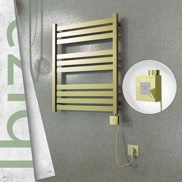  - Ibiza Electric Towel Warmer 600x780 Satine Finish Ktx1 200 W (Spiral Cable)